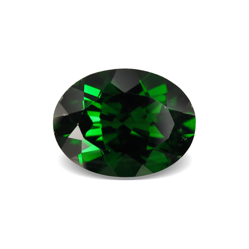 4.99-Carat VVS-Clarity Deep Green Russia Chrome Diopside
