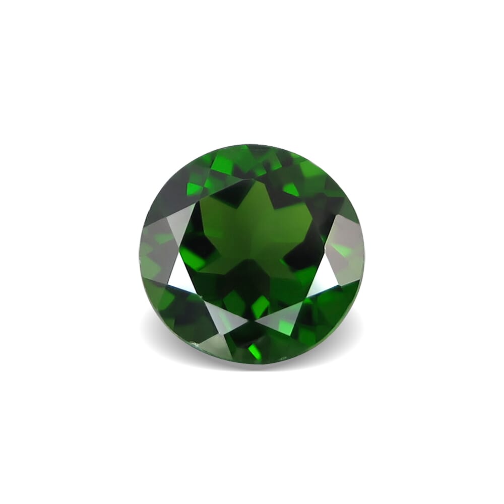 1.33-Carat VVS-Clarity Deep Green Russia Chrome Diopside