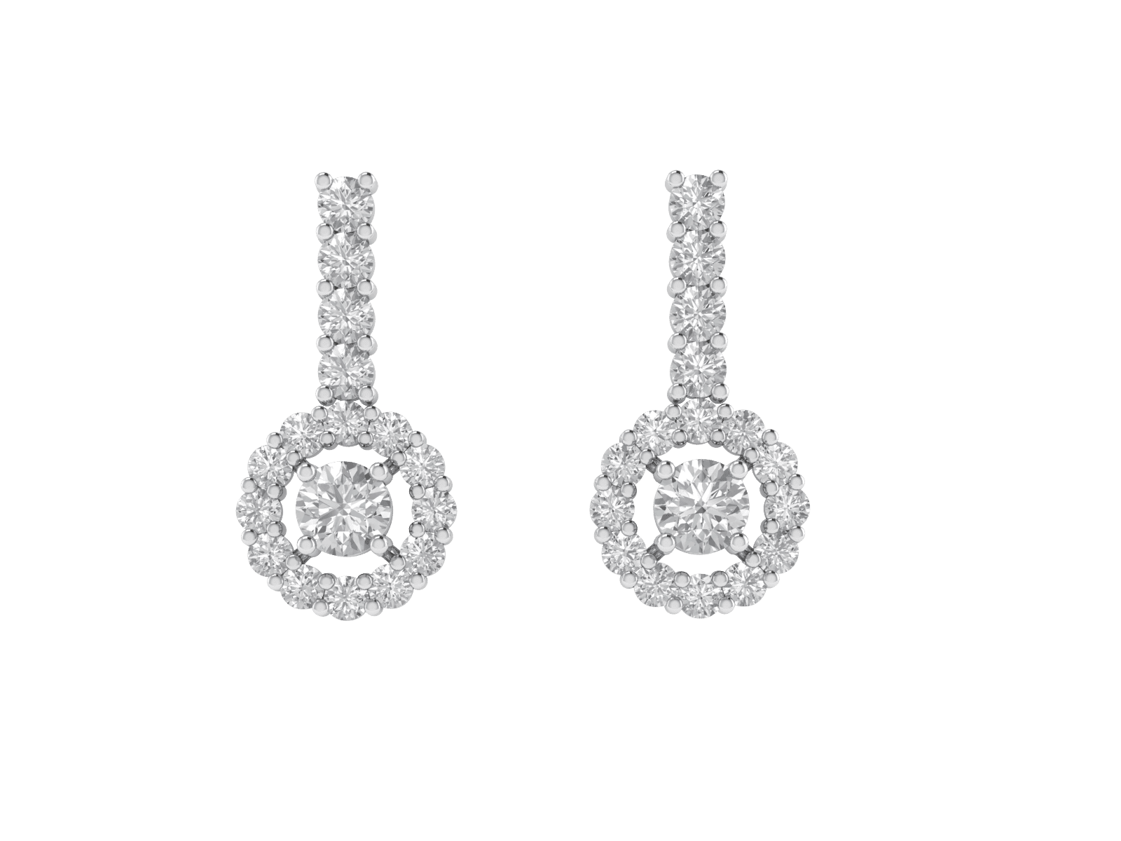 18KT Gold Red Carpet Earrings with 0.46 carat Diamonds