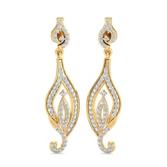 18KT Gold and 1.00 Carat Diamond Earrings