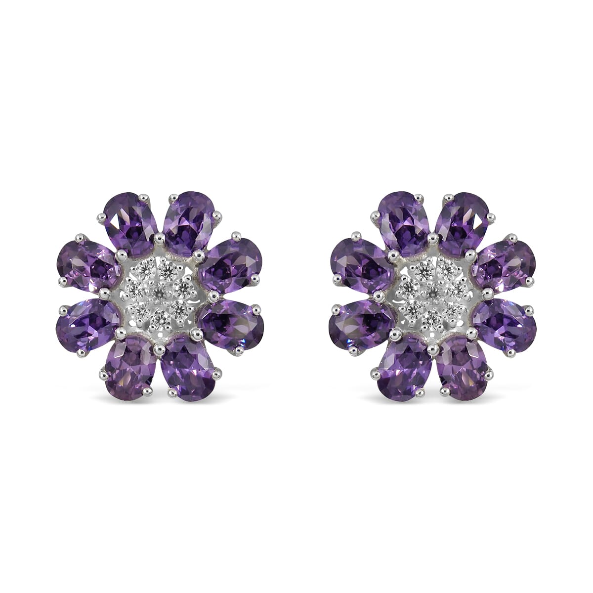 Amethyst Sterling Silver Earrings
