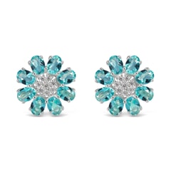 Zircon Sterling Silver Earrings