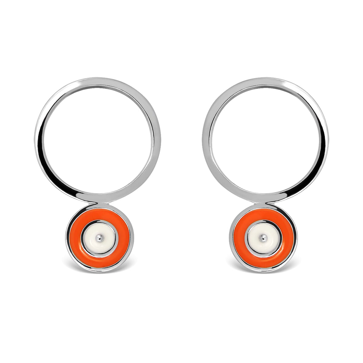 Circle Sterling Silver Earrings