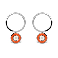 Circle Sterling Silver Earrings
