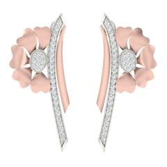 18KT Gold and 0.50 Carat Diamond Earrings