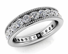 18KT Gold Thirty Nine Stone Diamond Eternity Ring