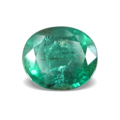 6.62-Carat Transparent-Clarity Intense Green Zambia Natural Emerald