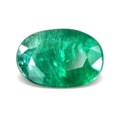 5.14-Carat Transparent-Clarity Intense Green Zambia Natural Emerald