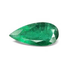 3.58-Carat Transparent-Clarity Dark Green Zambia Natural Emerald