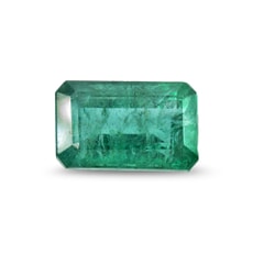 11.75-Carat SI-Clarity Deep Green Zambia Natural Emerald