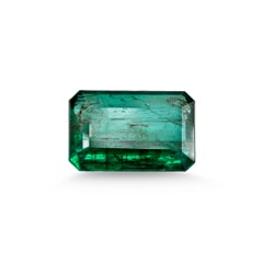 5.80-Carat SI-Clarity Deep Green Zambia Natural Emerald