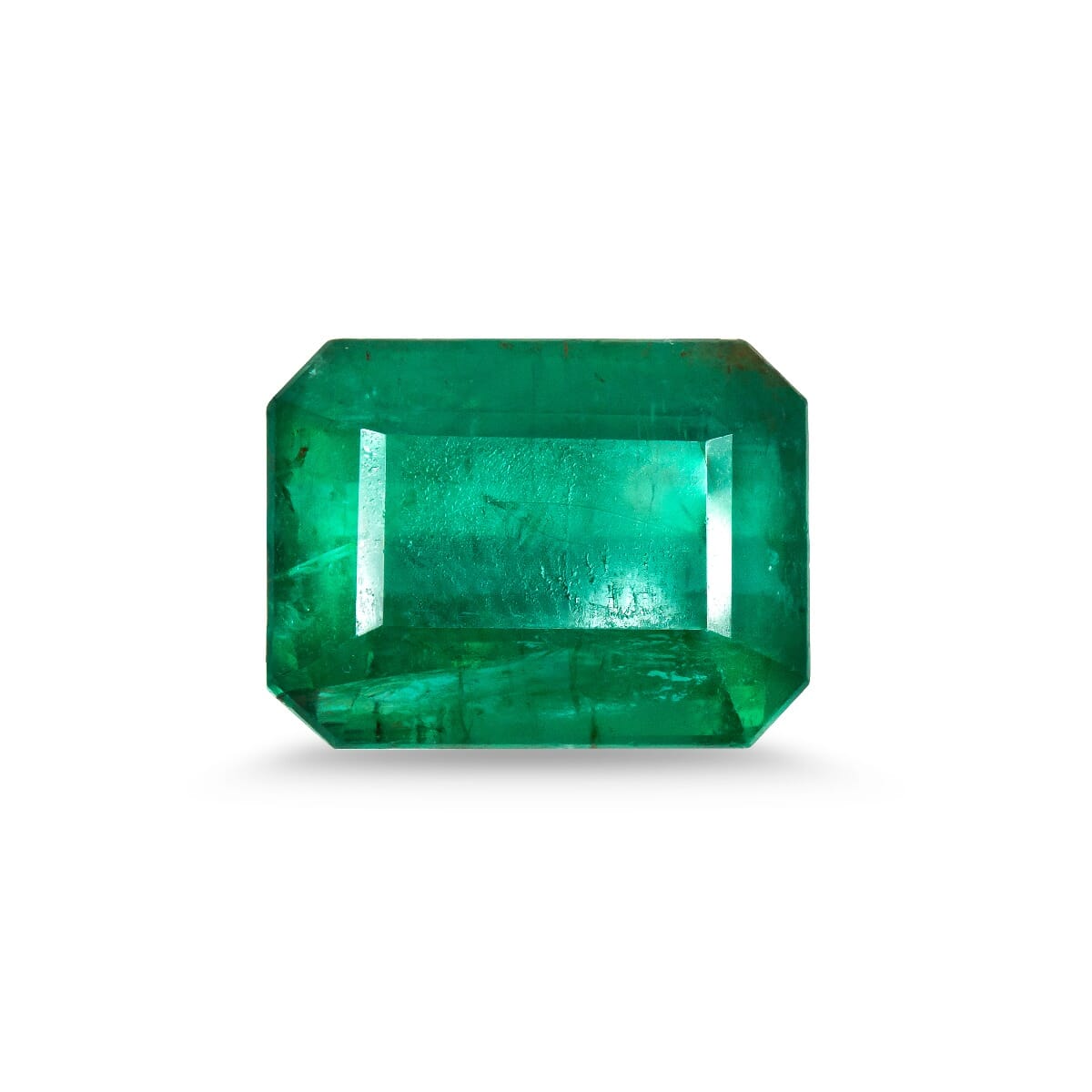 13.10-Carat SI-Clarity Deep Green Zambia Natural Emerald