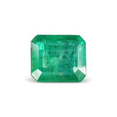 1.30-Carat Transparent-Clarity Dark Green Zambia Natural Emerald