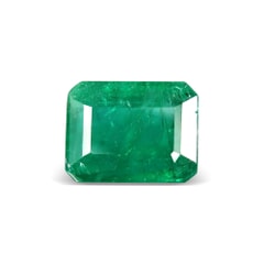 2.45-Carat Transparent-Clarity Dark Green Zambia Natural Emerald