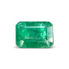 2.70-Carat Transparent-Clarity Dark Green Zambia Natural Emerald
