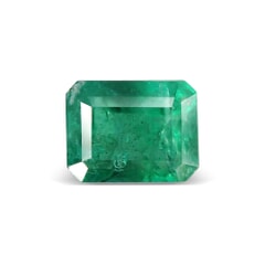 1.90-Carat Transparent-Clarity Dark Green Zambia Natural Emerald