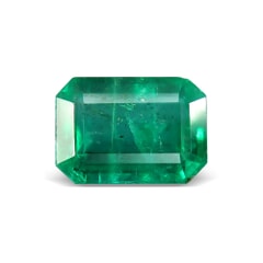 1.90-Carat Transparent-Clarity Dark Green Zambia Natural Emerald