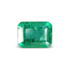 1.55-Carat Transparent-Clarity Dark Green Zambia Natural Emerald
