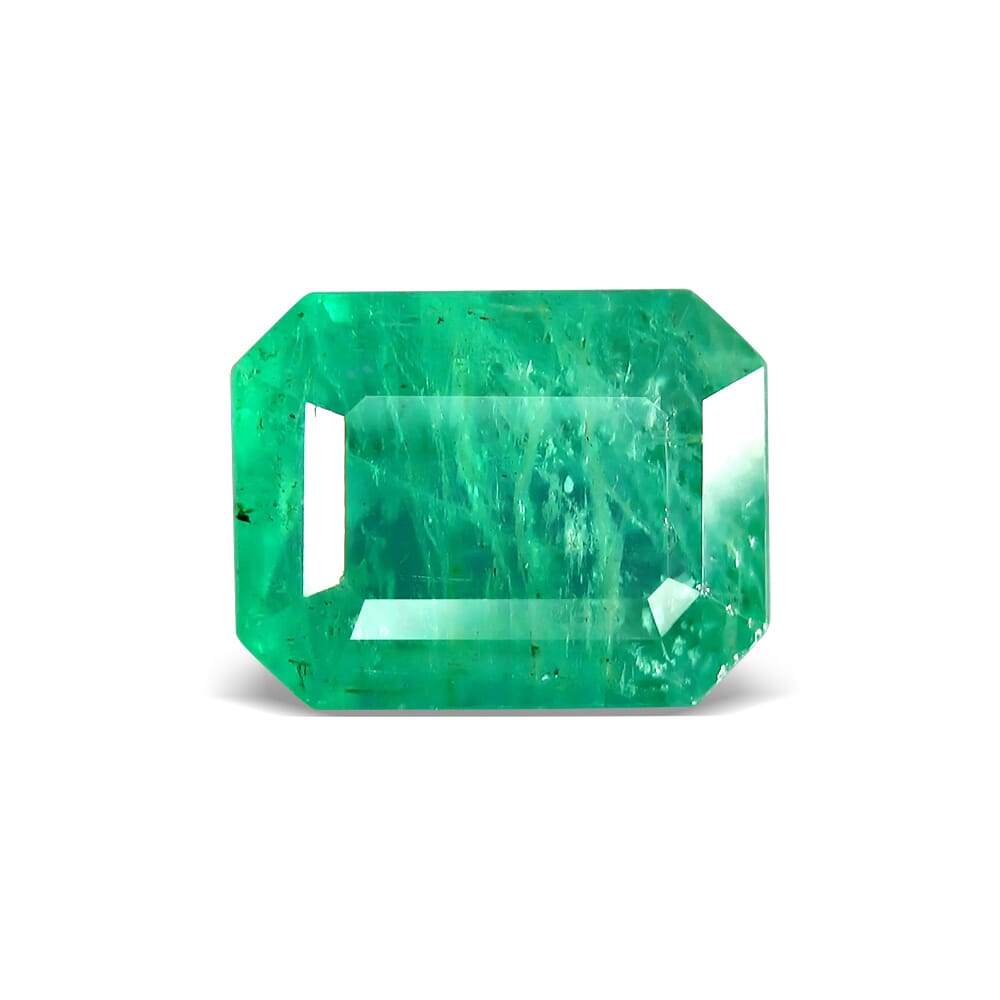 7.50-Carat Transparent-Clarity Dark Green Zambia Natural Emerald
