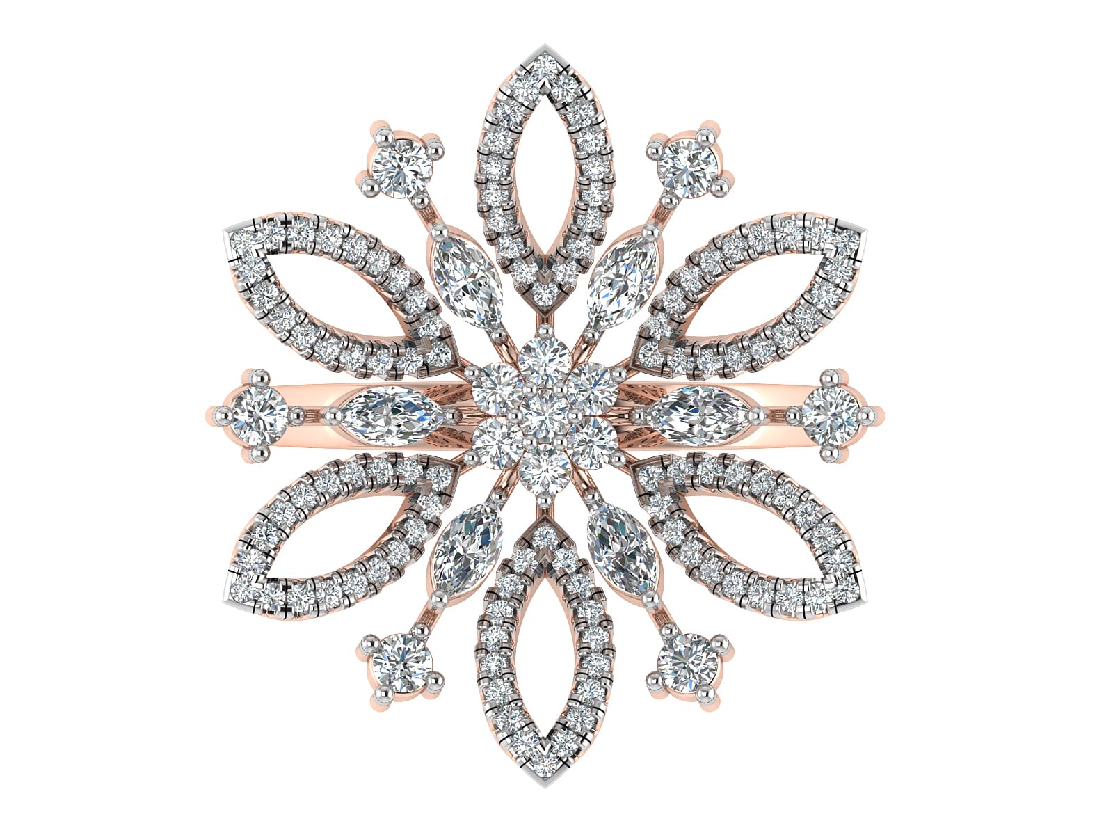 18KT Gold and 0.87 Carat F Color VS Clarity Diamond Ring