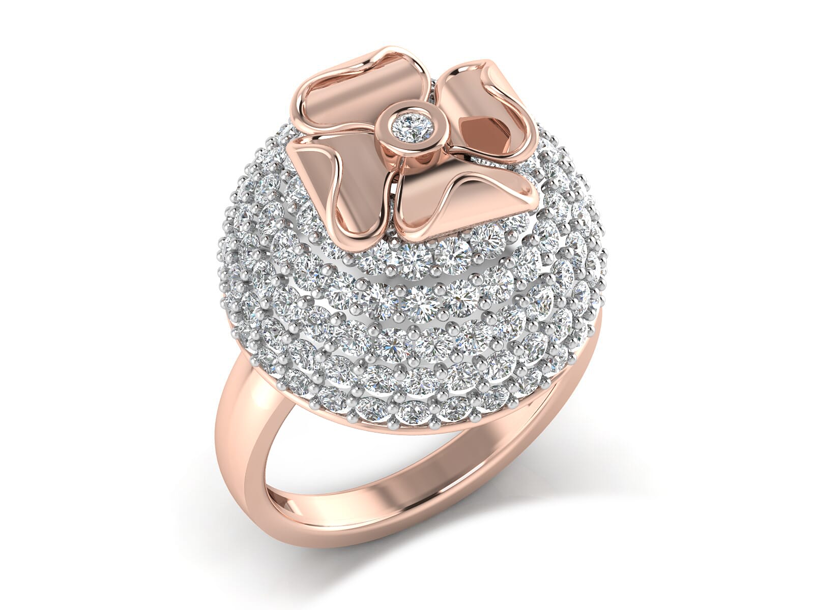 18KT Gold and 2.16 Carat F Color VS Clarity Diamond Ring