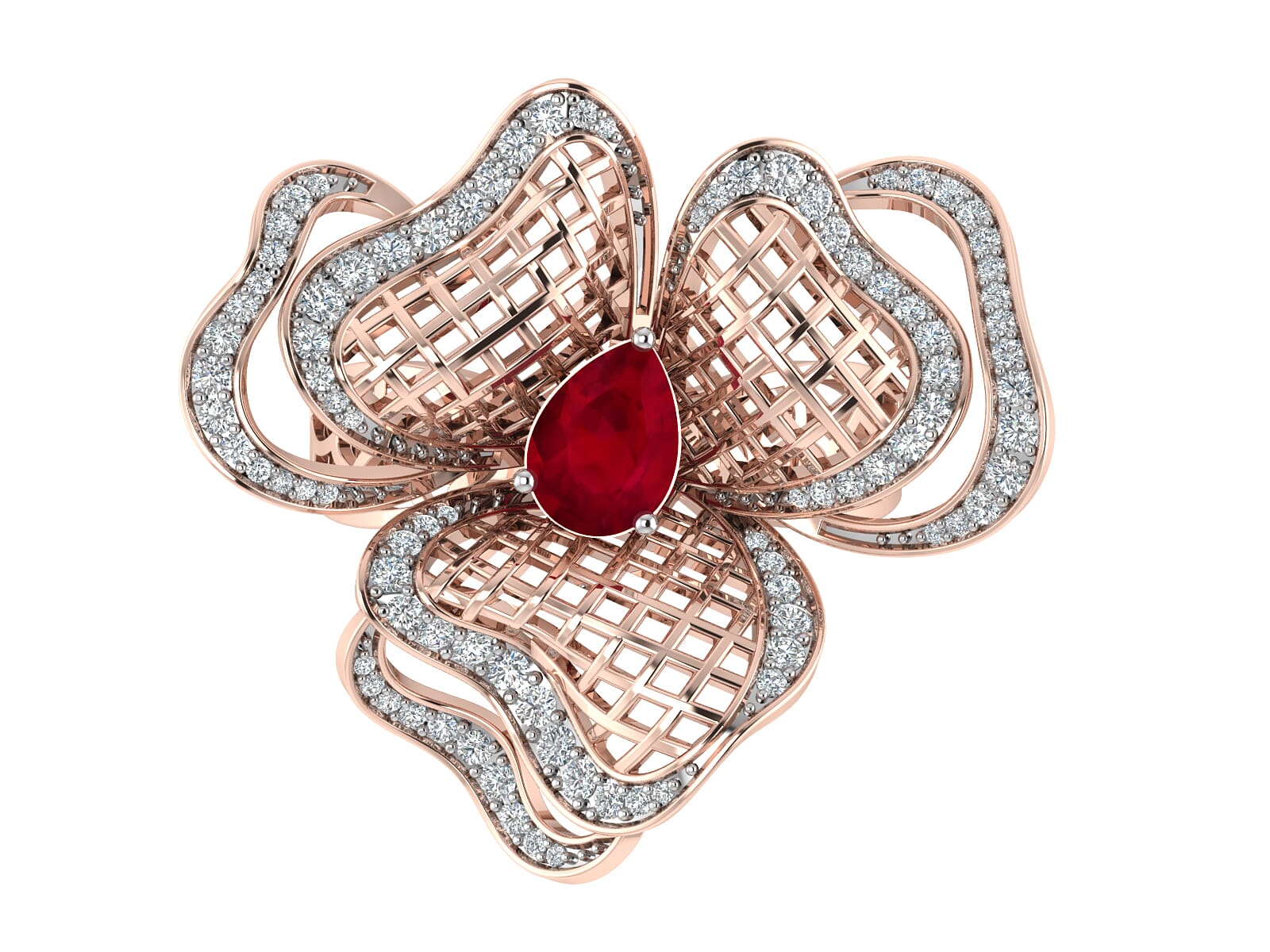 18KT Gold and 0.57 Carat F Color VS Clarity Diamond Ring