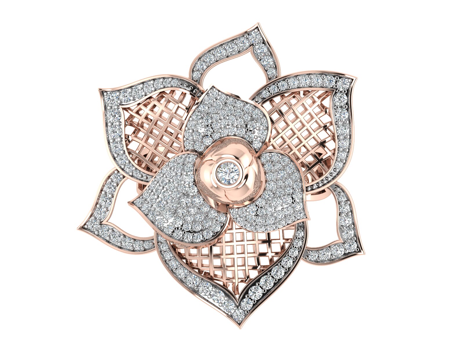 18KT Gold and 1.00 Carat F Color VS Clarity Diamond Ring