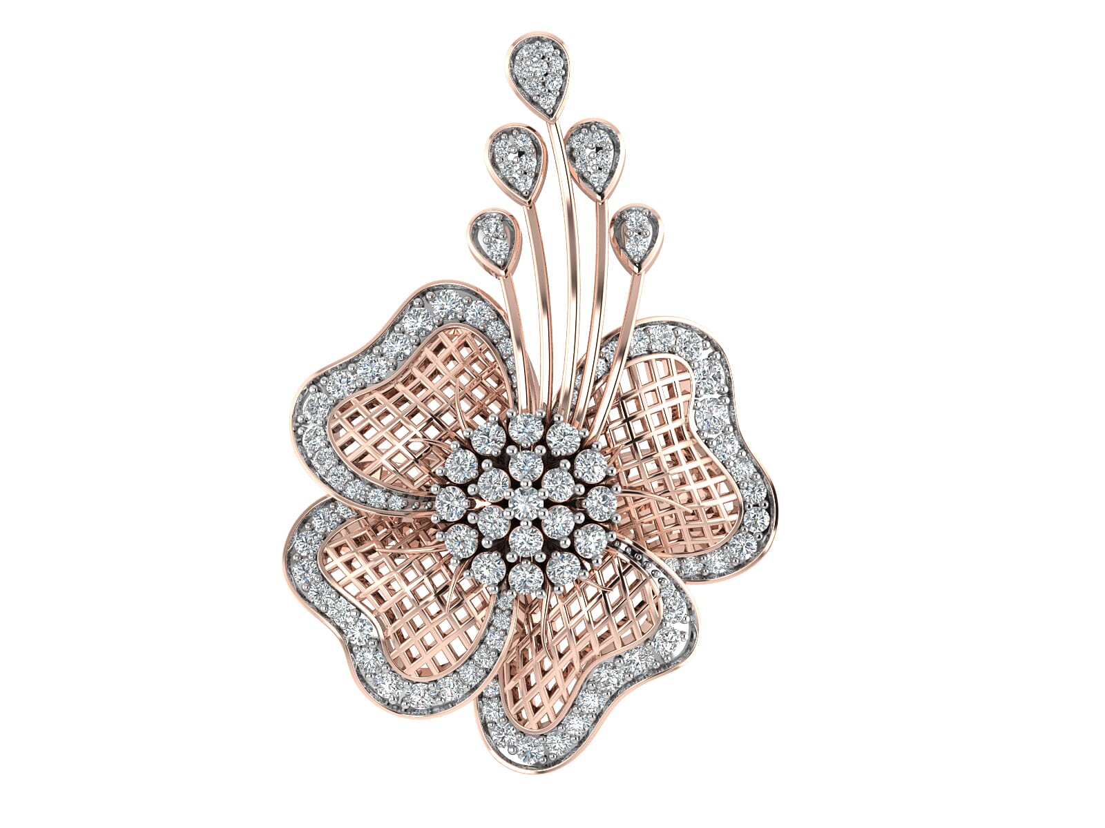 18KT Gold and 0.73 Carat F Color VS Clarity Diamond Ring