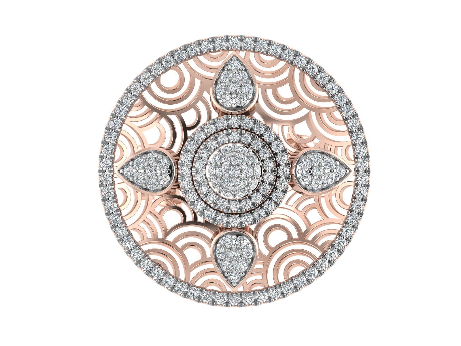 18KT Gold and 0.91 Carat F Color VS Clarity Diamond Ring