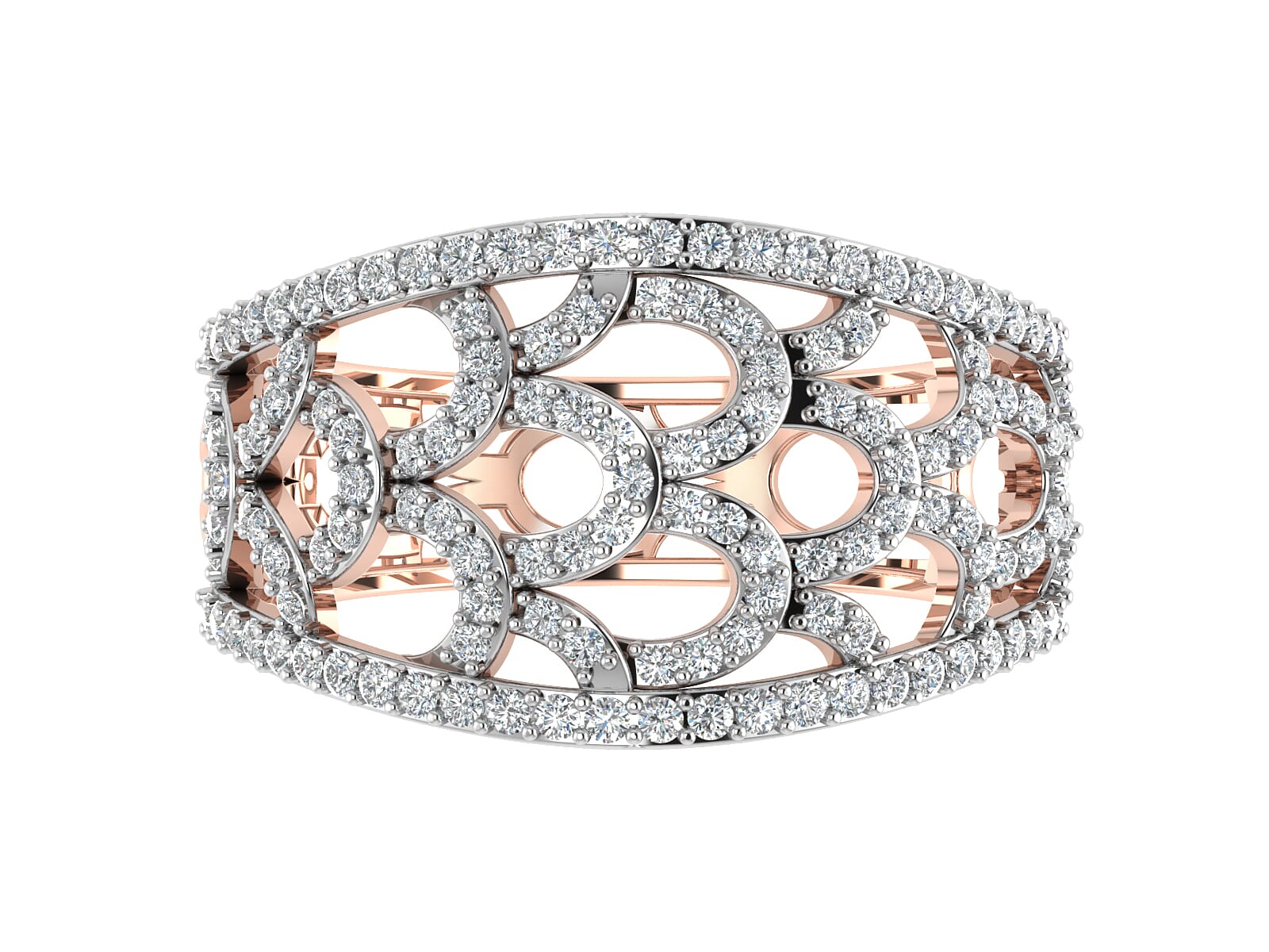 18KT Gold and 0.58 Carat F Color VS Clarity Diamond Ring