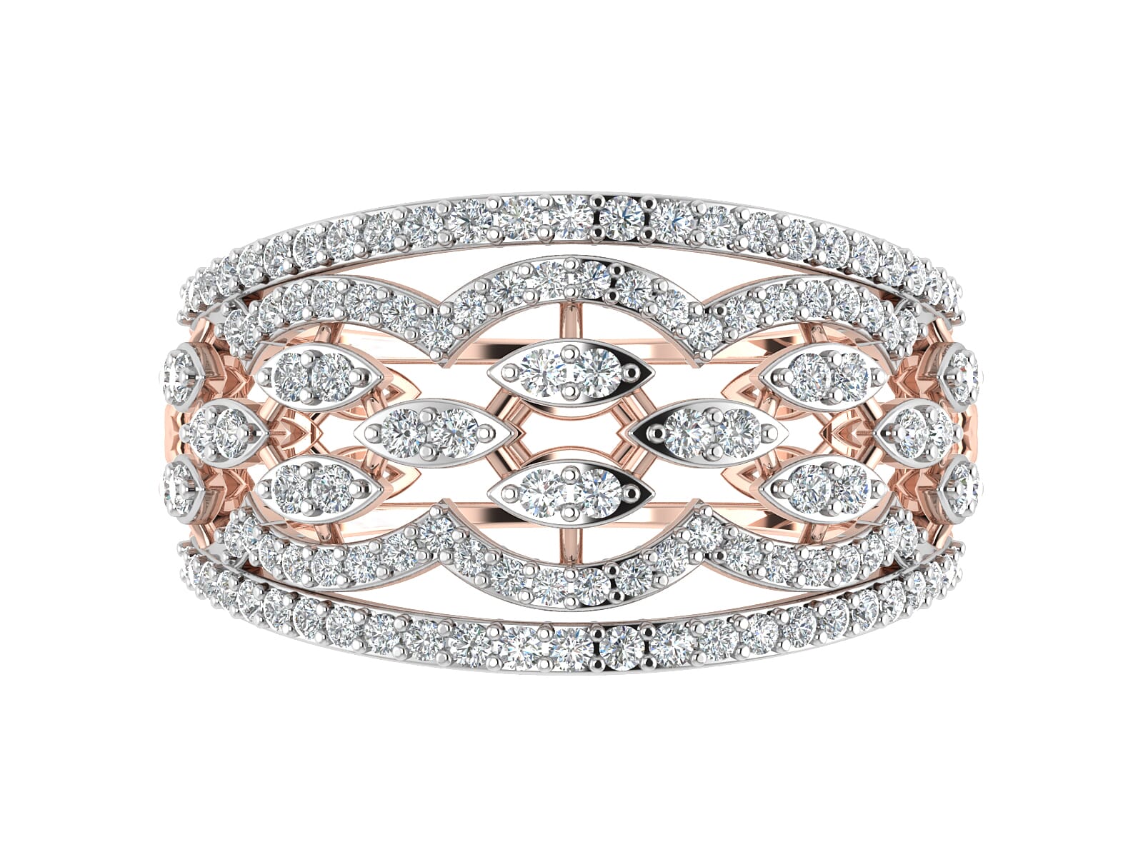 18KT Gold and 0.66 Carat F Color VS Clarity Diamond Ring