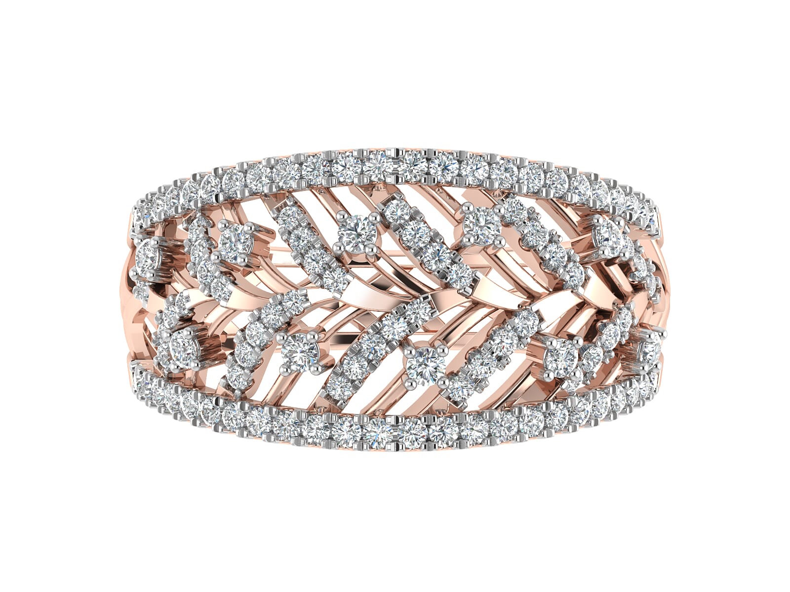 18KT Gold and 0.51 Carat F Color VS Clarity Diamond Ring