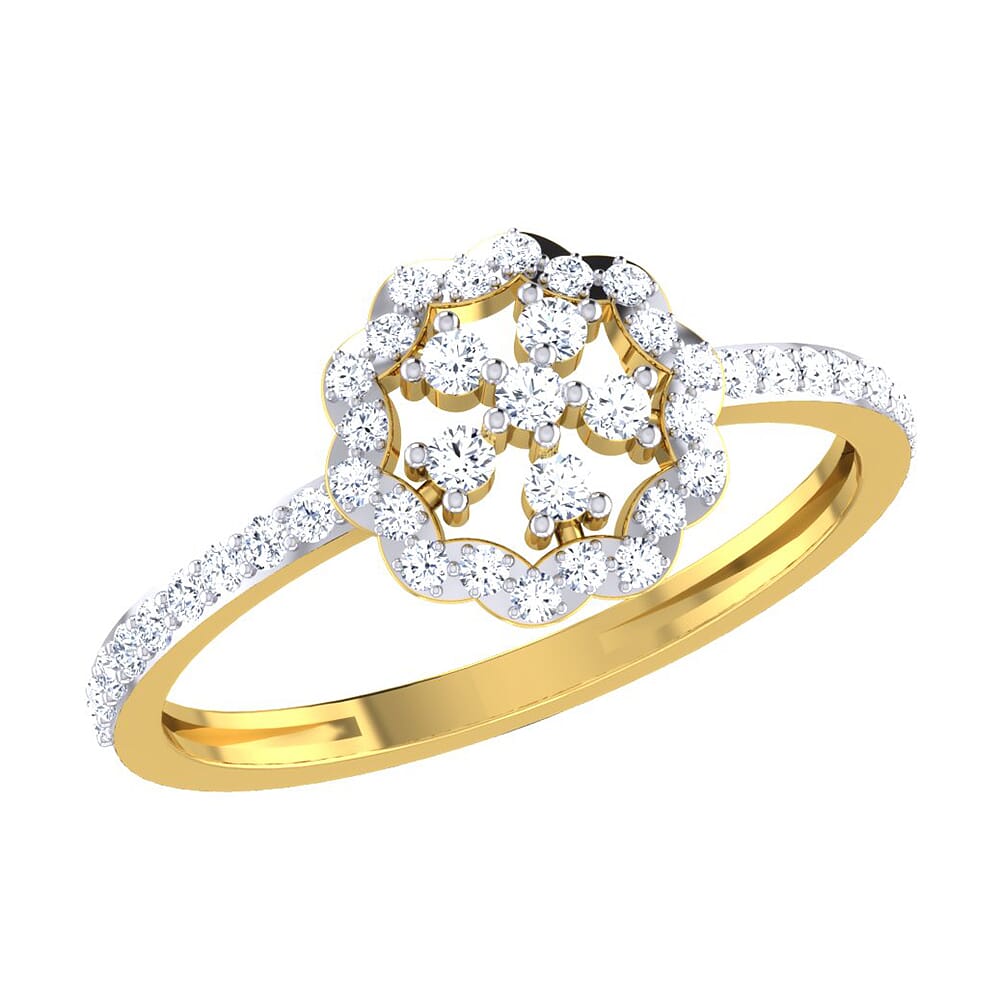 14KT Gold and 0.25 Carat F Color VS Clarity Diamond Ring