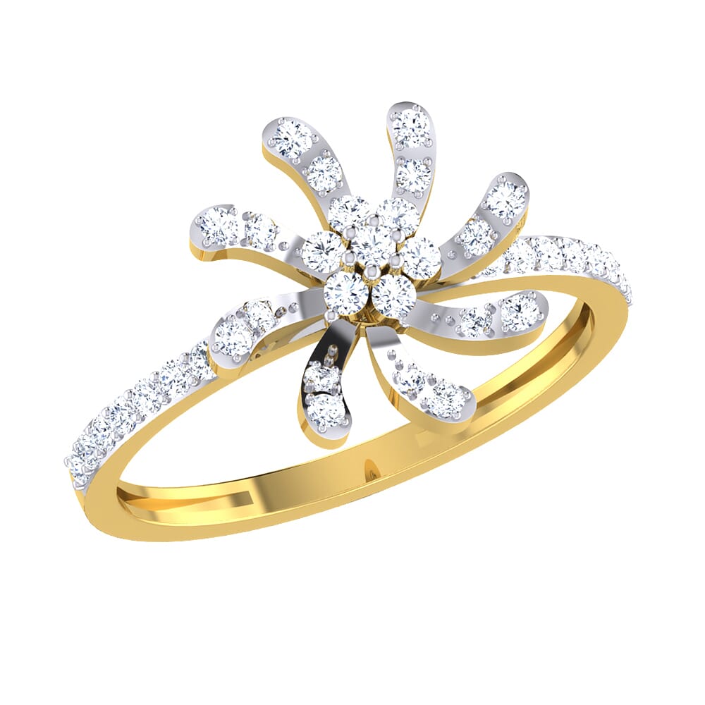 14KT Gold and 0.25 Carat F Color VS Clarity Diamond Ring