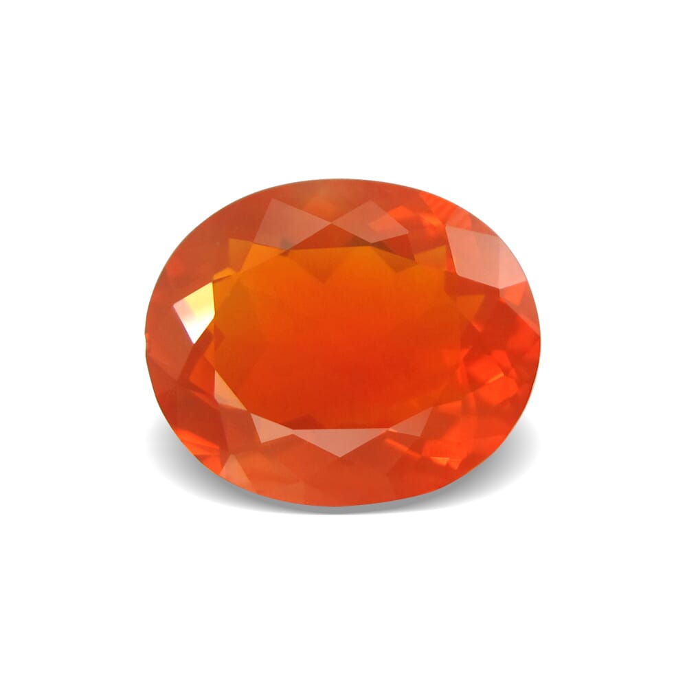 2.74-Carat VVS-Clarity Deep Orange Mexico Fire Opal