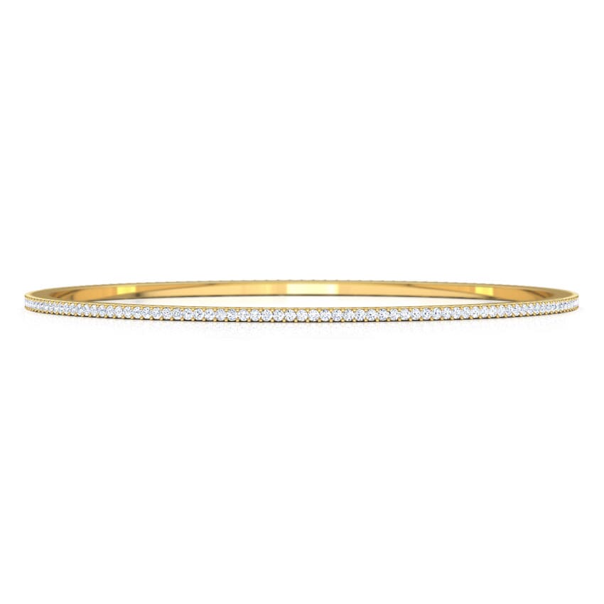 18K Gold and 1.07 carat Diamonds Bangle