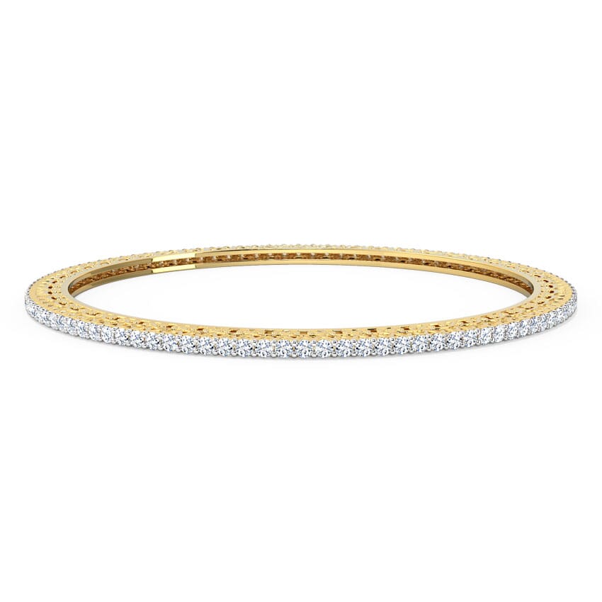 18K Gold and 3.00 carat Diamonds Bangle