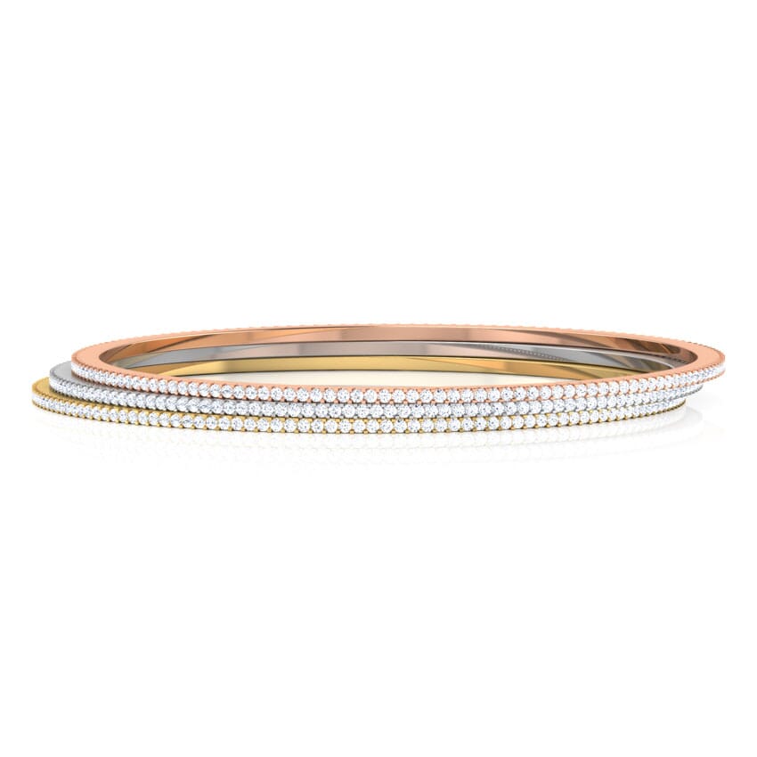 18K Gold and 3.2 carat Diamonds Bangle