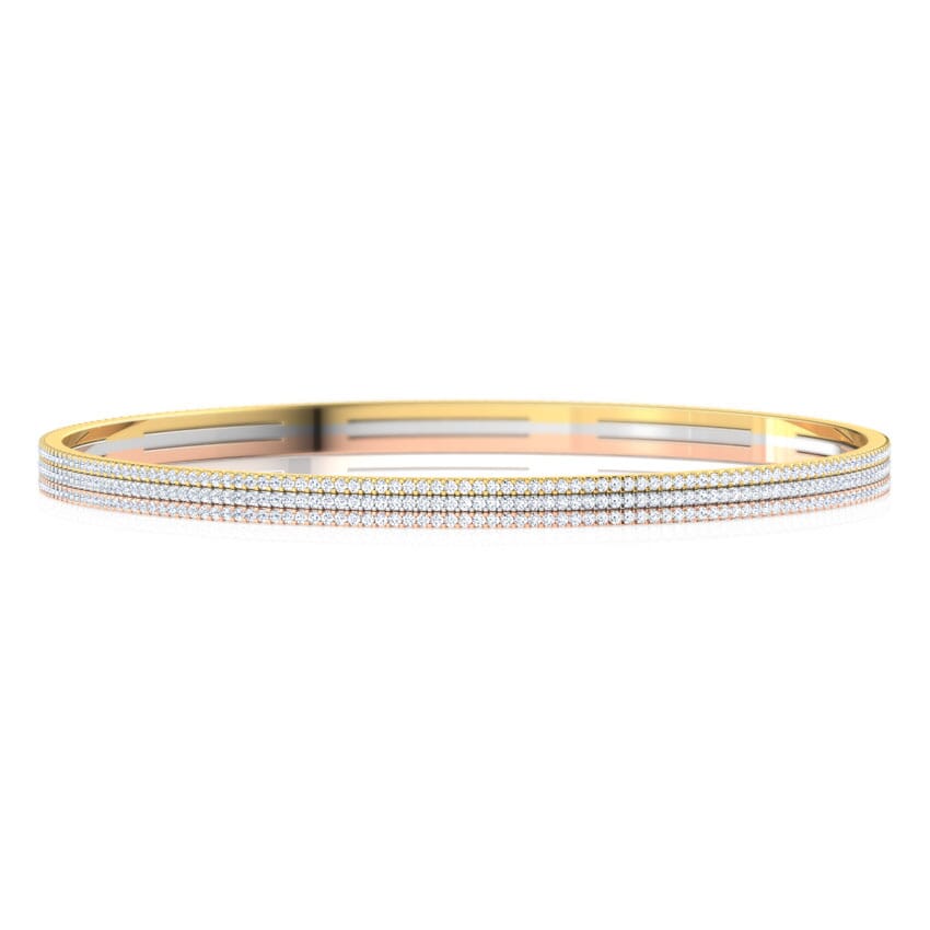 18K Gold and 2.35 carat Diamonds Bangle