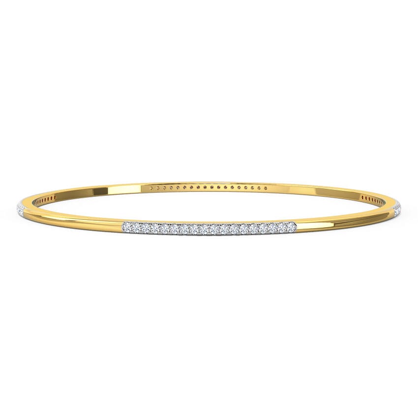 18K Gold and 0.66 carat Diamonds Bangle