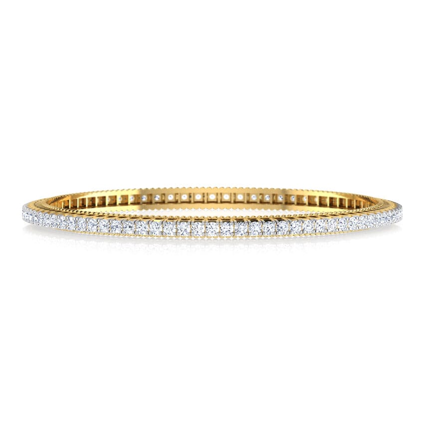 18K Gold and 4.20 carat Diamonds Bangle