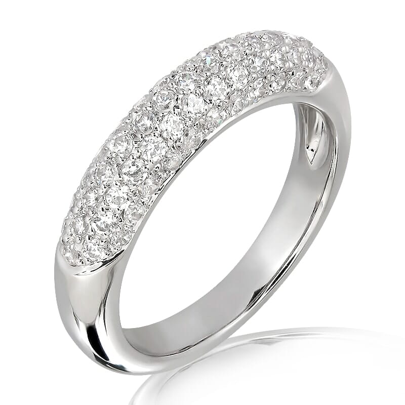 18K Gold and 0.75 Carat E Color VS Clarity Diamond Ring