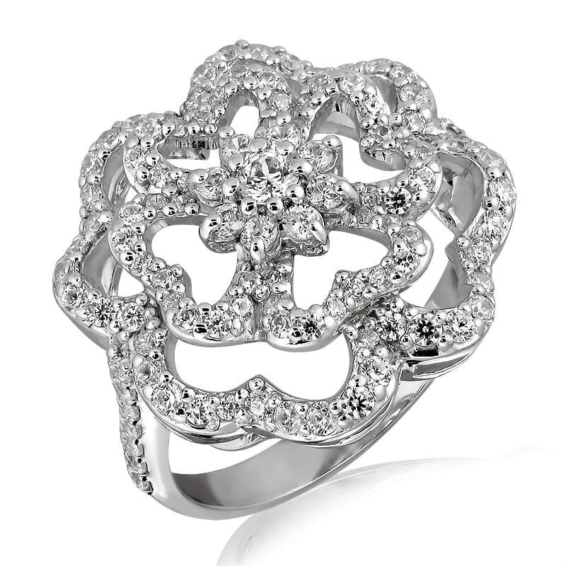 18K Gold and 0.75 Carat E Color VS1 Clarity Diamond Ring