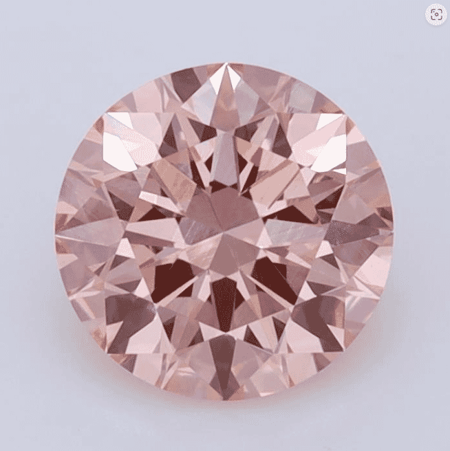 1.56-Carat Fancy Vivid Pink Color VVS2-Clarity Certified Lab Fancy Diamond