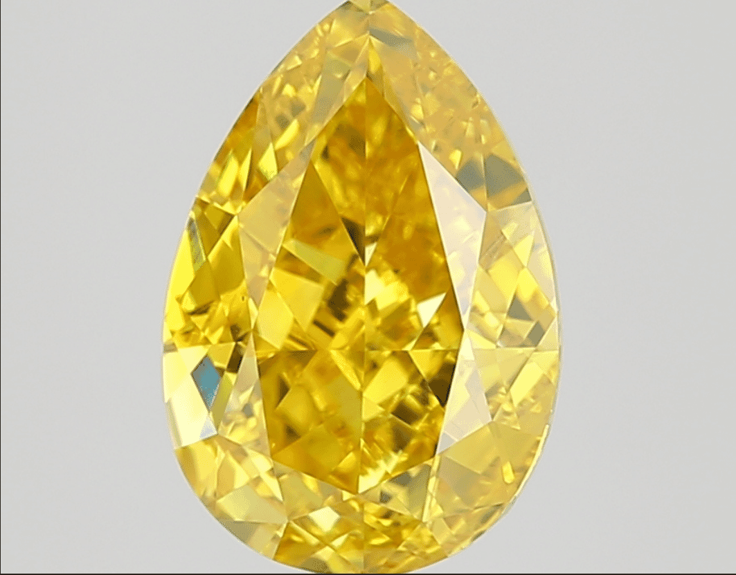 2.26 Carat Fancy Vivid Yellow  -Color VS1-Clarity Certified Lab Diamond