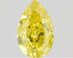 2.01Carat Fancy Vivid Yellow -Color VS2-Clarity Certified Lab Diamond
