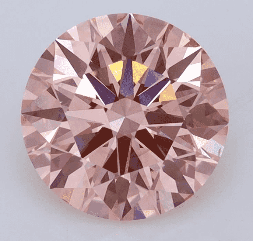 2.42-Carat Fancy Vivid Pink Color VS2-Clarity Certified Lab Fancy Diamond