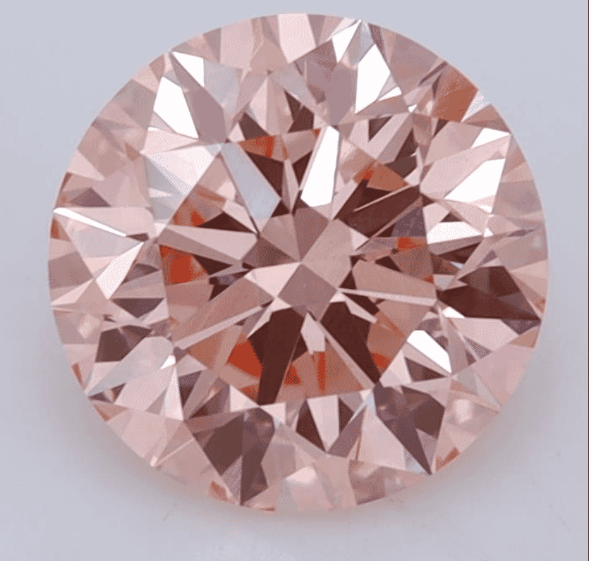 2.40-Carat Fancy Vivid Pink Color VS1-Clarity Certified Lab Fancy Diamond