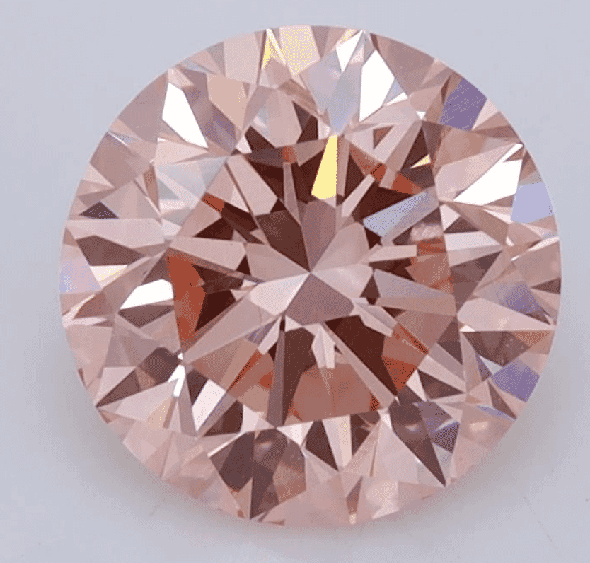 2.41-Carat Fancy Vivid Pink Color VS1-Clarity Certified Lab Fancy Diamond