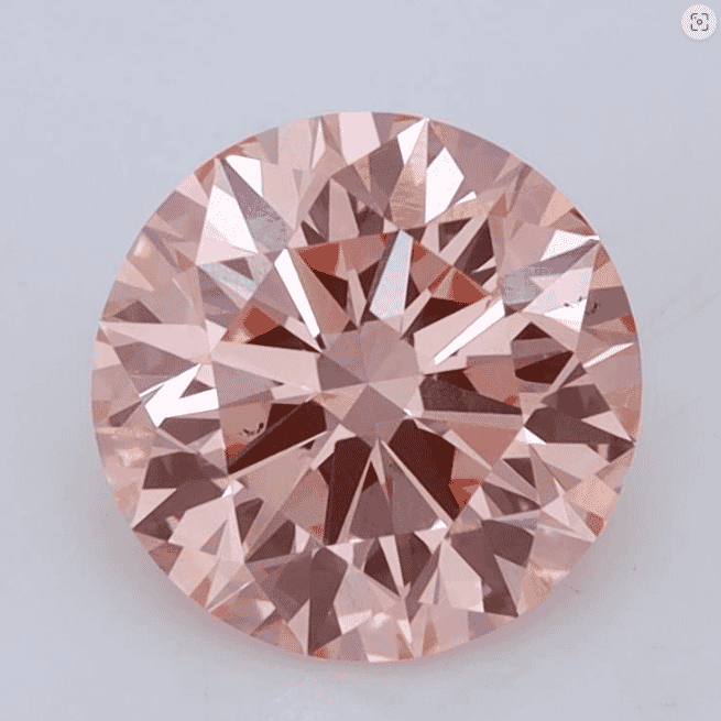 2.00-Carat Fancy Vivid Pink Color VS2-Clarity Certified Lab Fancy Diamond